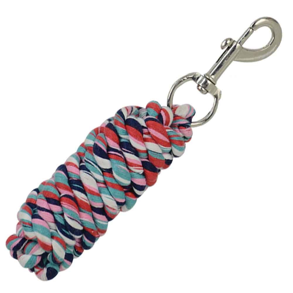 Hy Three Toned Lead Rope Red/Navy/Green 2m