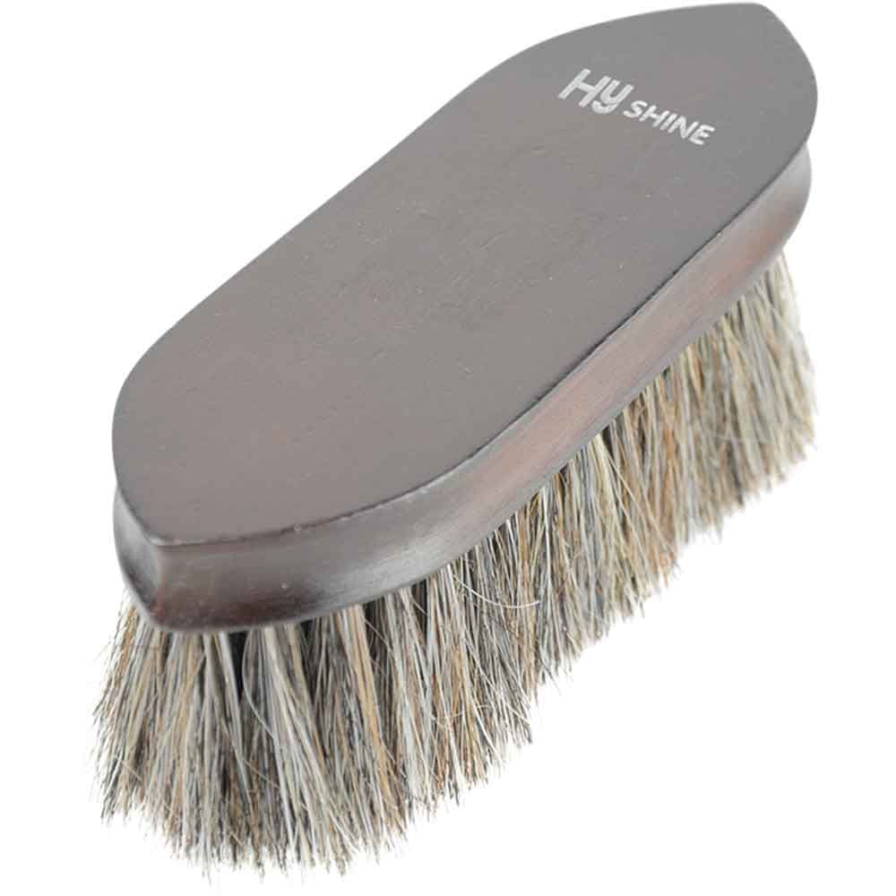 Hy Shine Deluxe Horse Hair Wooden Dandy Brush