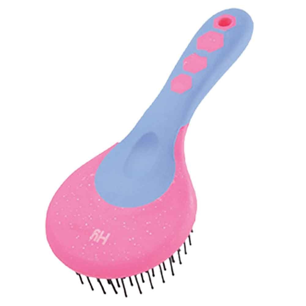 Hy Shine Glitter Mane & Tail Brush Blue/Pink