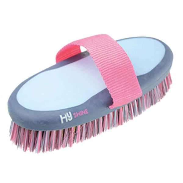 Hy Shine Pro Groom Body Brush Navy/Light Blue