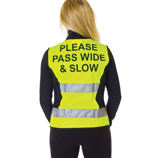 Hy Viz Waistcoat Please Pass Wide & Slow Yellow/Black