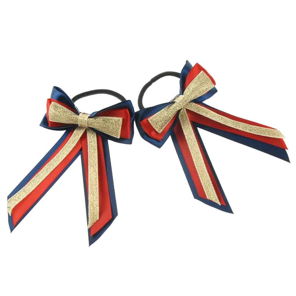 Showquest Piggy Bow & Tails Navy/Red/Gold