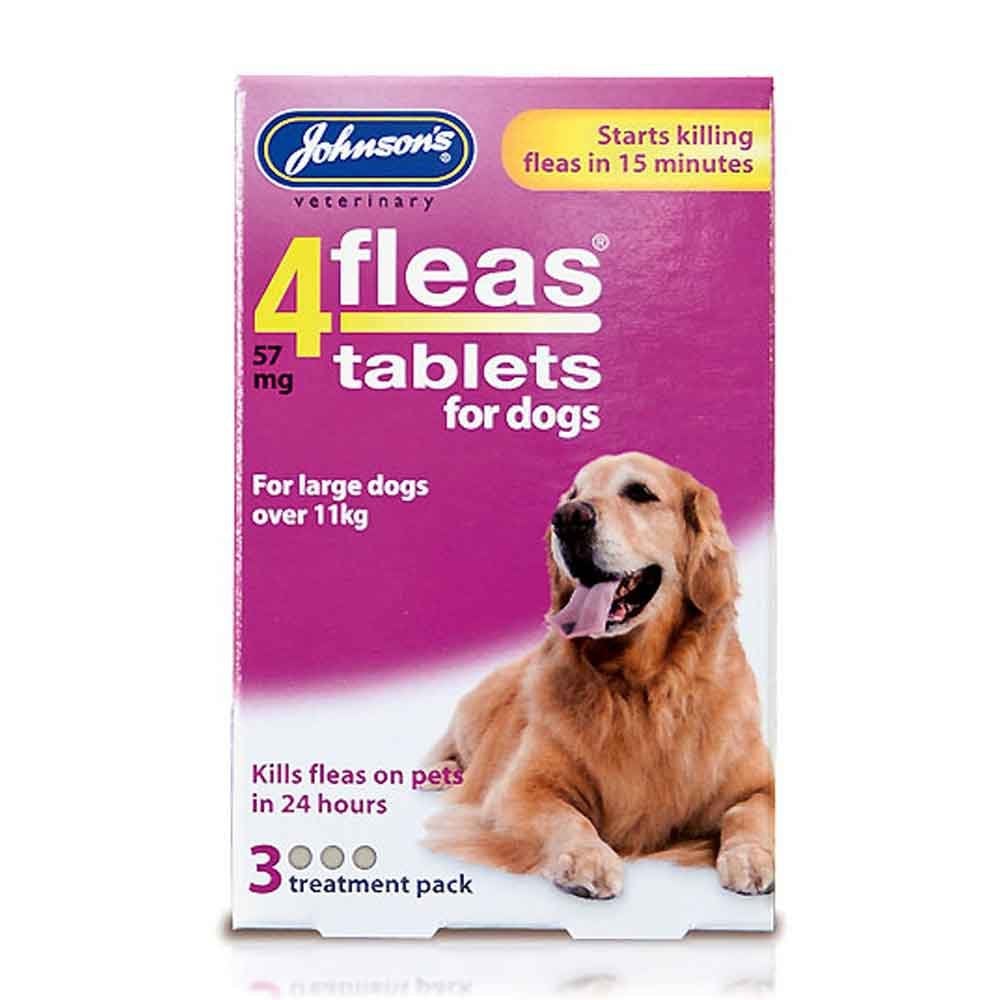 Johnson's 4 Fleas Dog Tablets - 3 Treatment