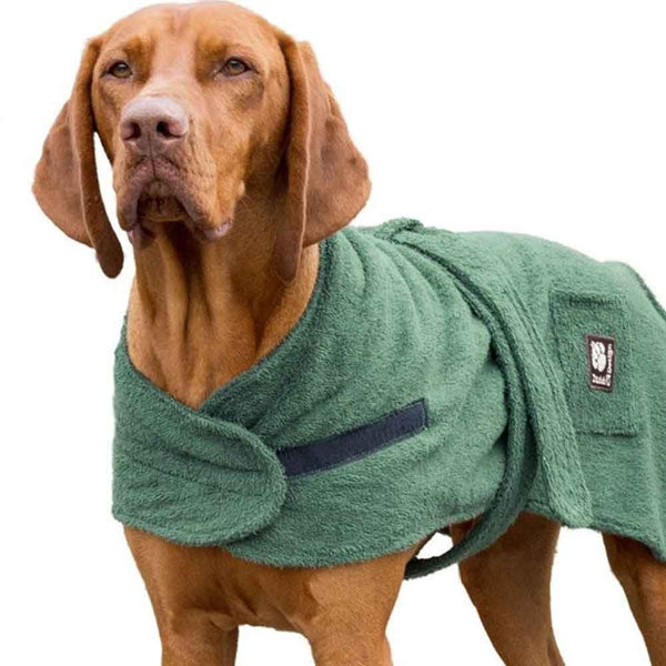 Danish Designs Dog Robe Green