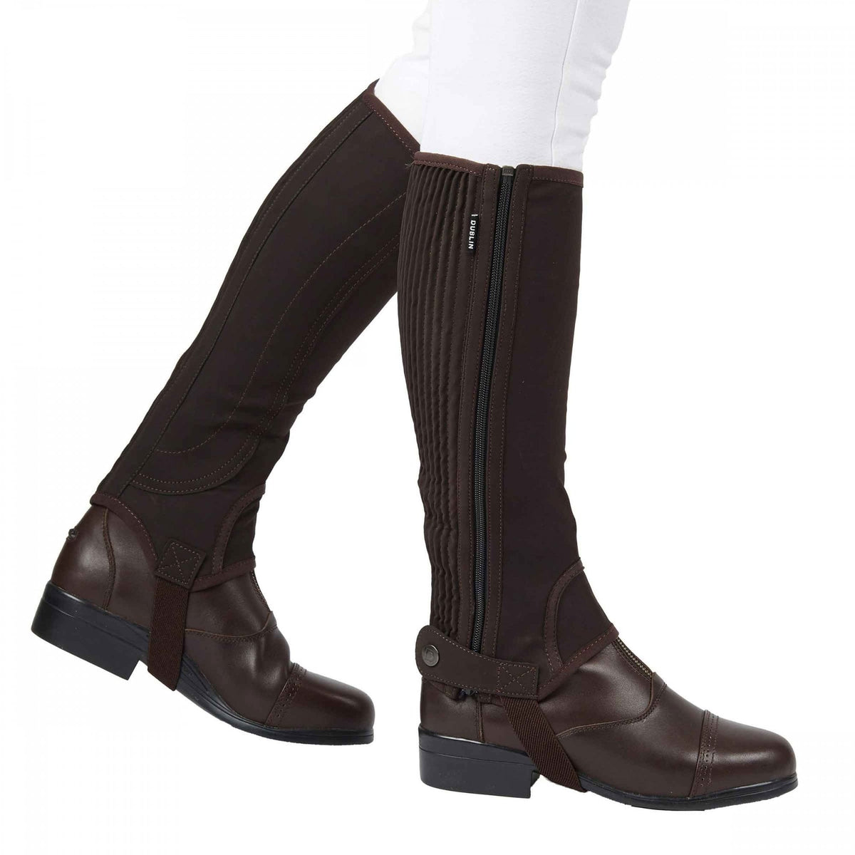Dublin Easy Care Half Chaps II Brown Adults