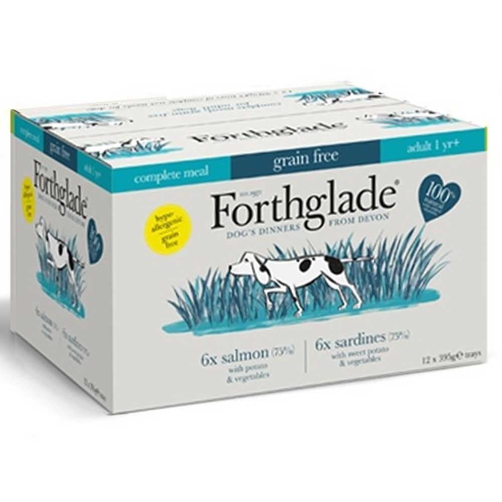 Forthglade Complete Grain Free Salmon & Sardines Box 12 Pack (12 x 395g)