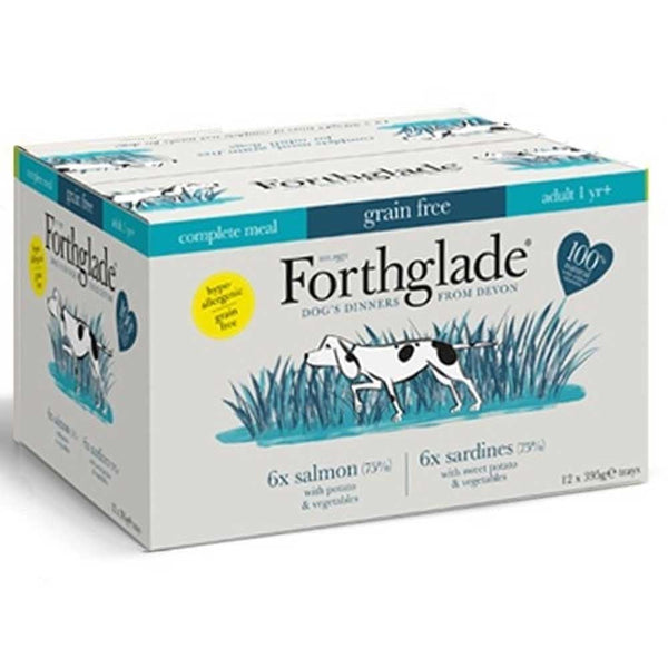 Forthglade Complete Grain Free Salmon & Sardines Box 12 Pack (12 x 395g)