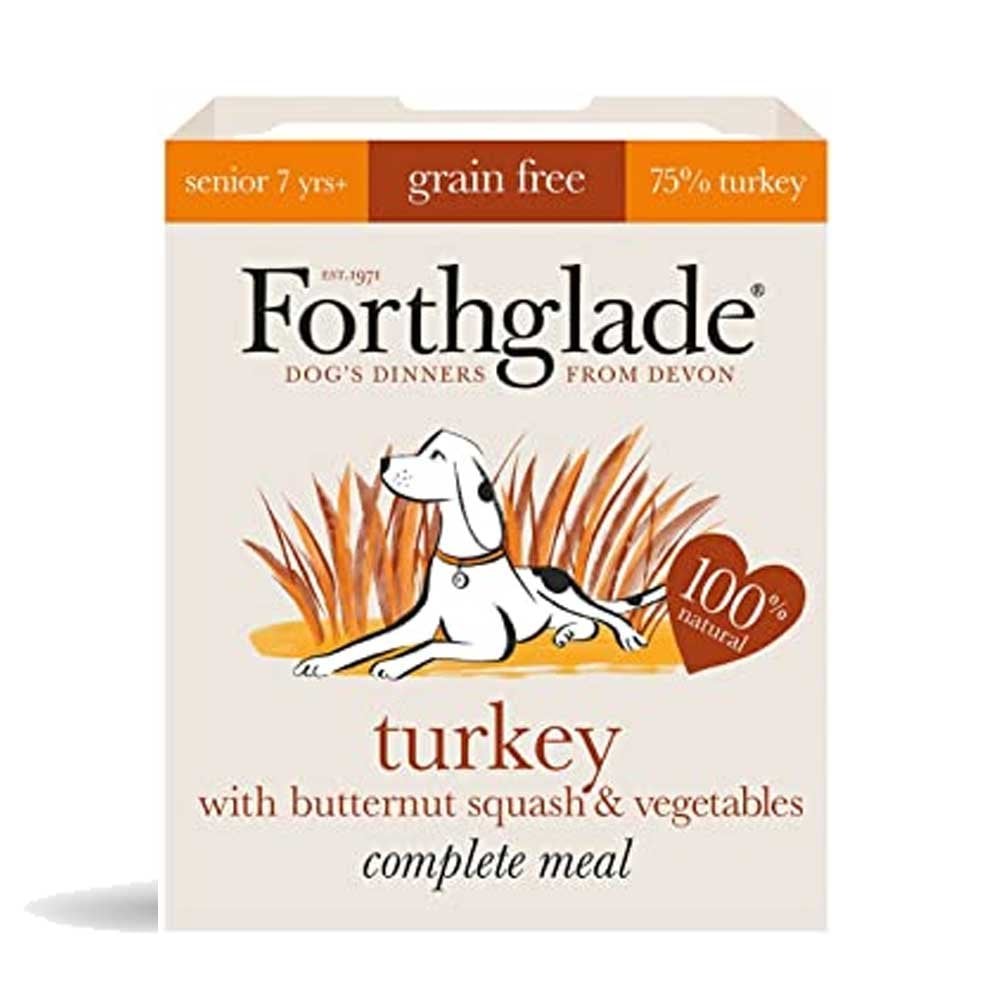 Forthglade Complete Grain Free SENIOR Turkey & Butternut Squash 395g Single
