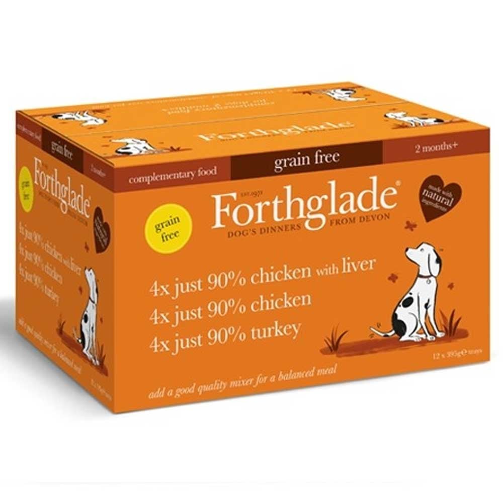 Forthglade JUST Poultry Variety Box Grain Free 12 Pack (12 x 395g)