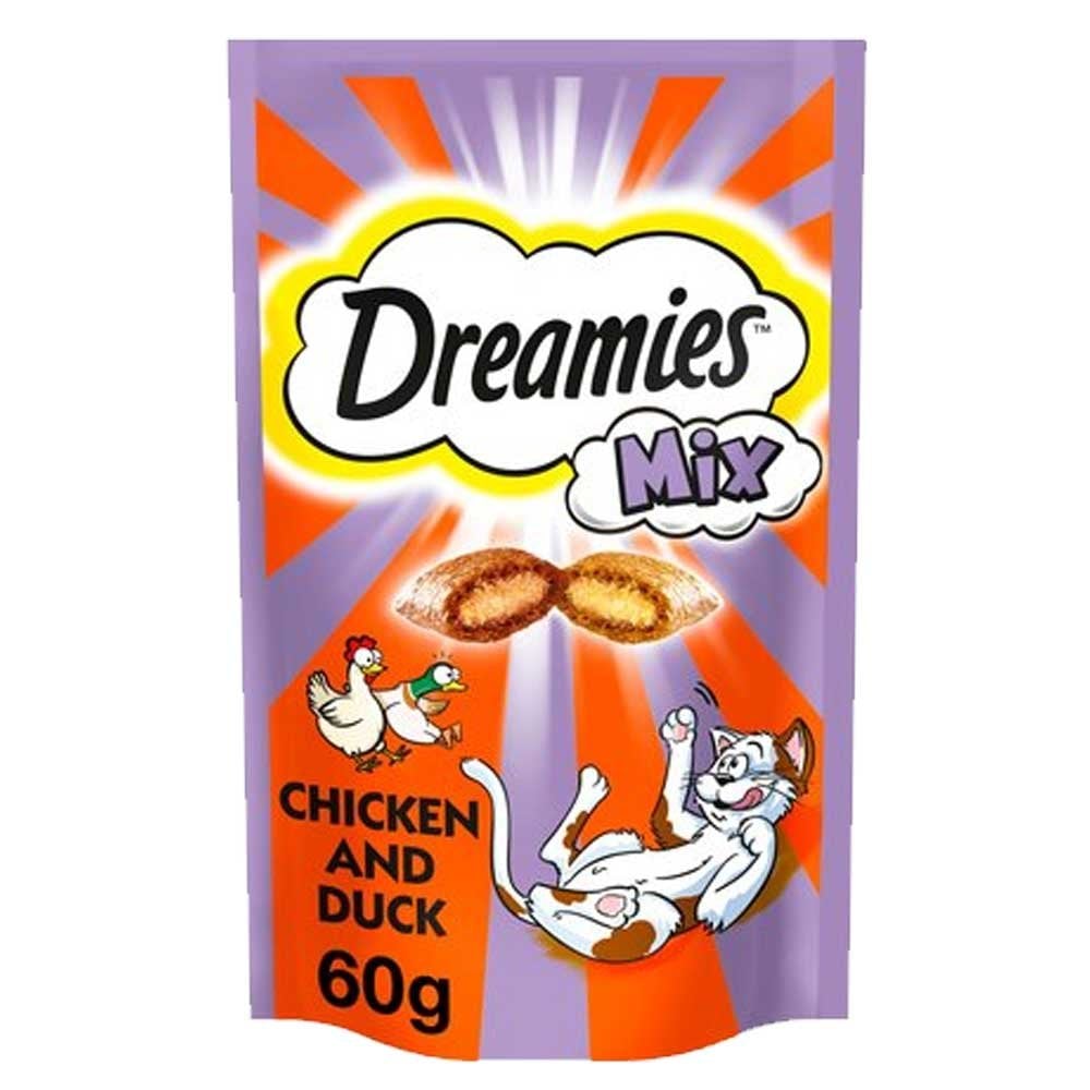 Dreamies Mix Cat Treats Wth Chicken & Duck 60g