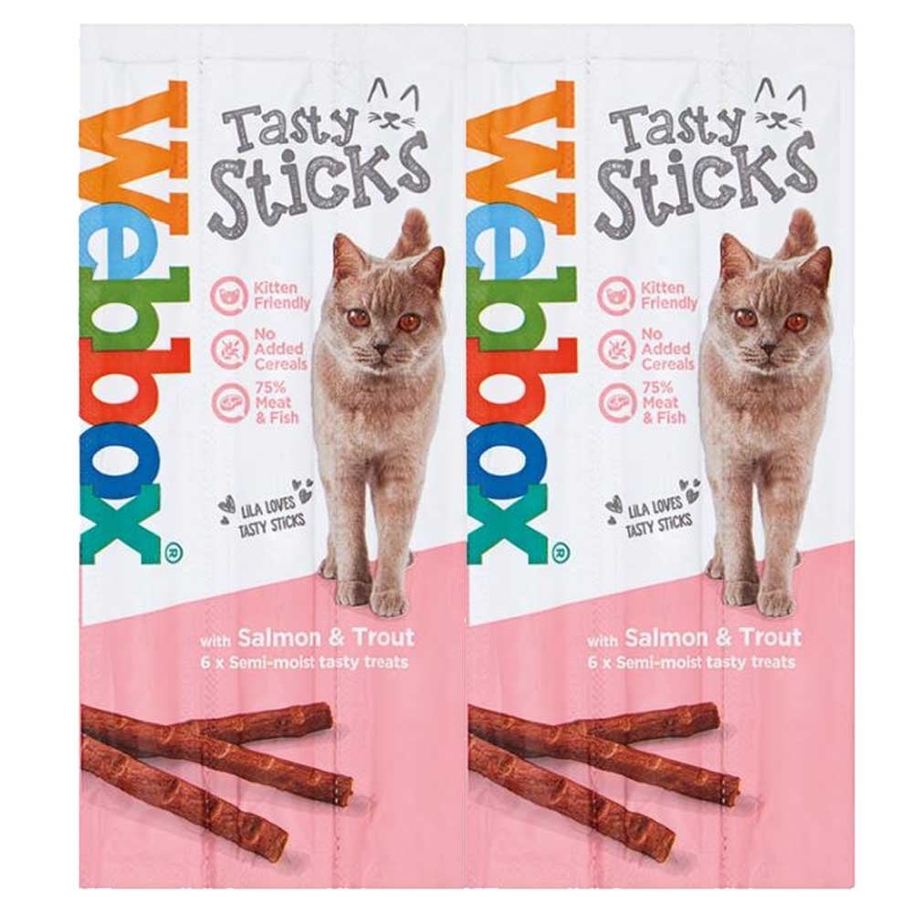 Webbox Tasty Sticks Salmon & Trout Cat Treats 30g