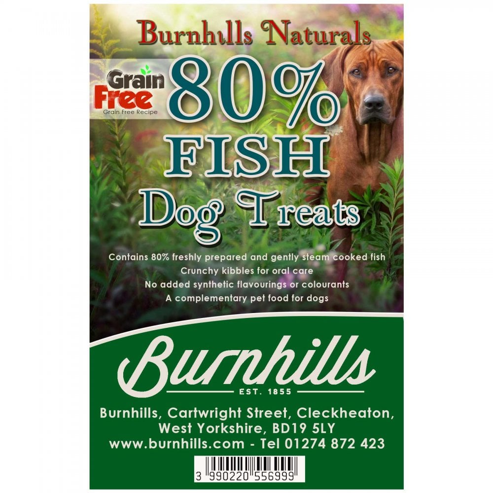 Burnhills Naturals 80% Fish Grain Free Dog Treats