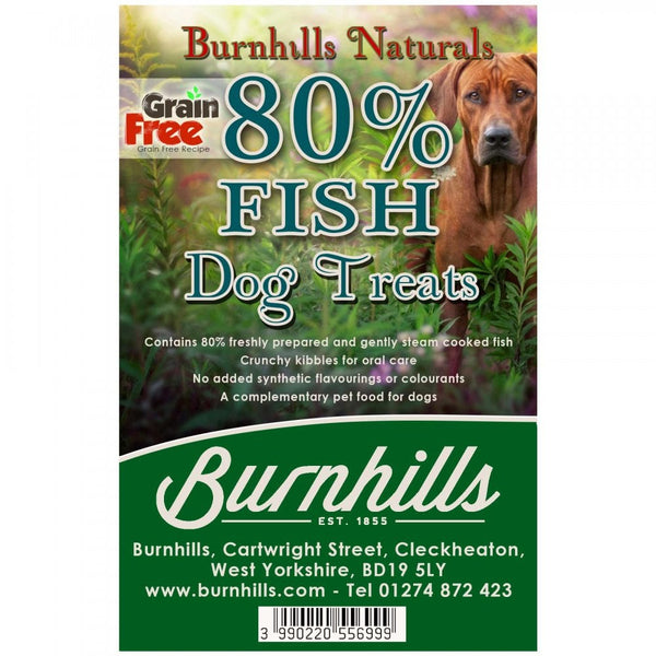 Burnhills Naturals 80% Fish Grain Free Dog Treats