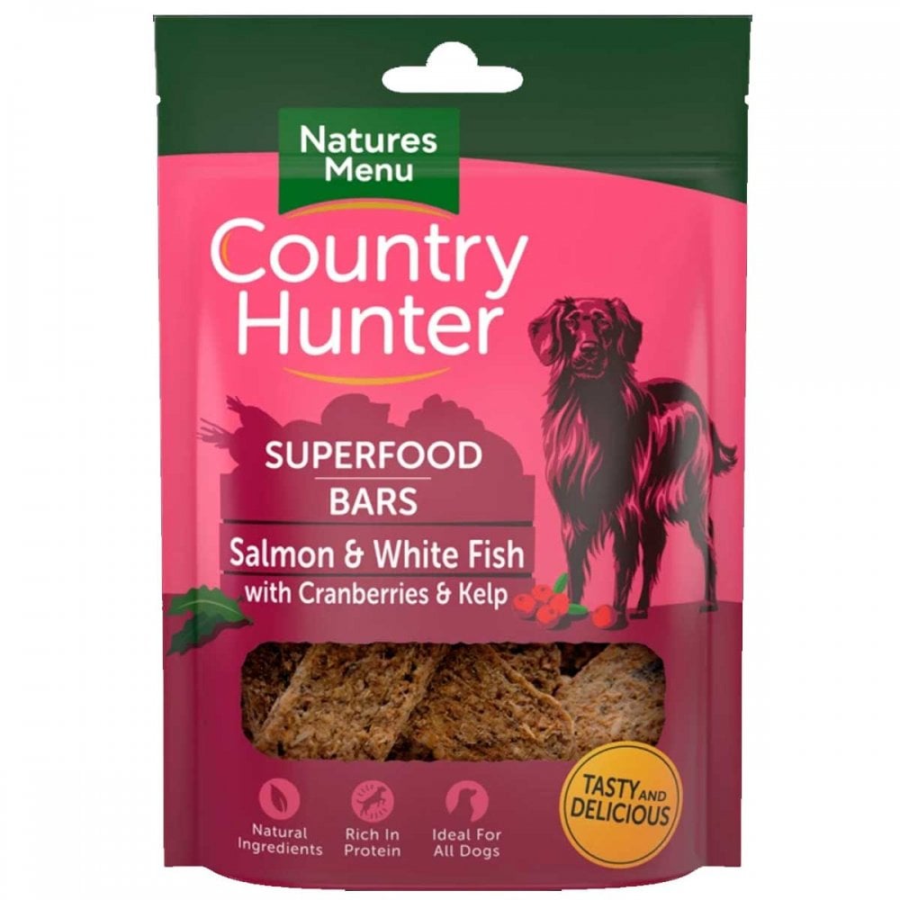 Natures Menu Country Hunter Superfood Bars Salmon & Fish 70g
