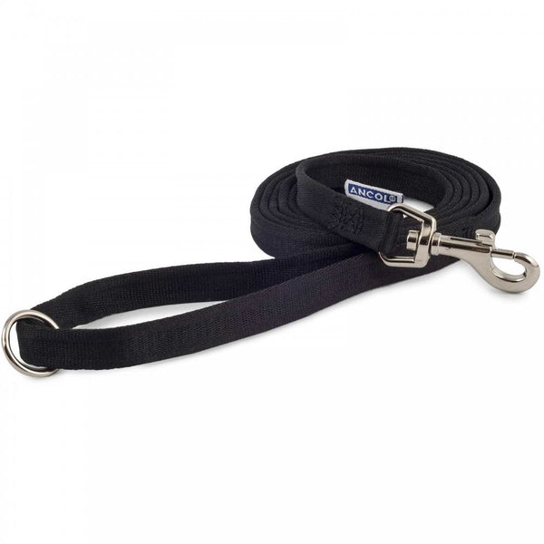 Ancol Nylon Training Lead Black 25mm x 1.8m