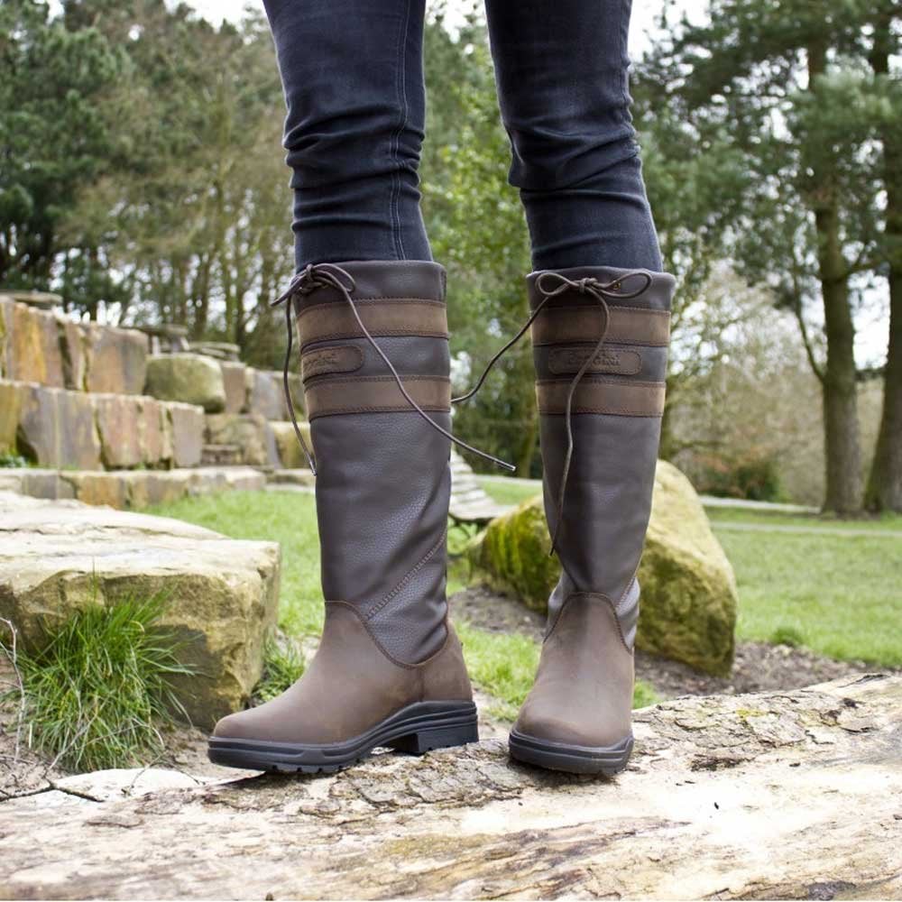 Brogini Longridge Adults Country Boot Brown (Wide Fit)