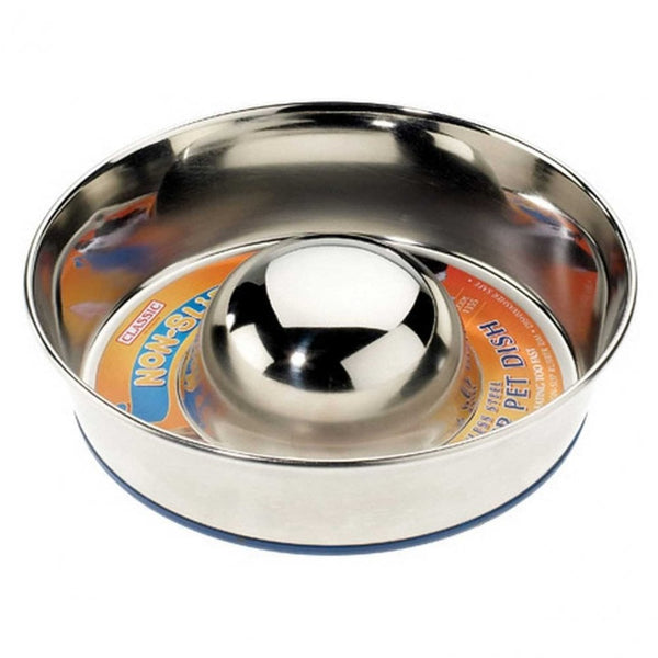 Slow Feeder Stainless Steel Dish