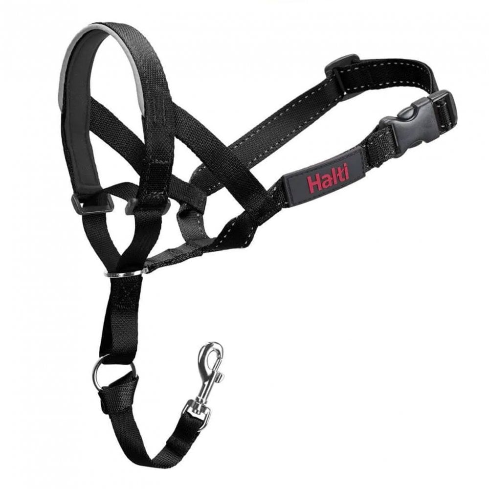 Halti Headcollar Black - Anti Pull Dog Headcollar