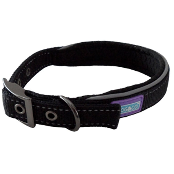 Hem And Boo Padded Reflective Dog Collar