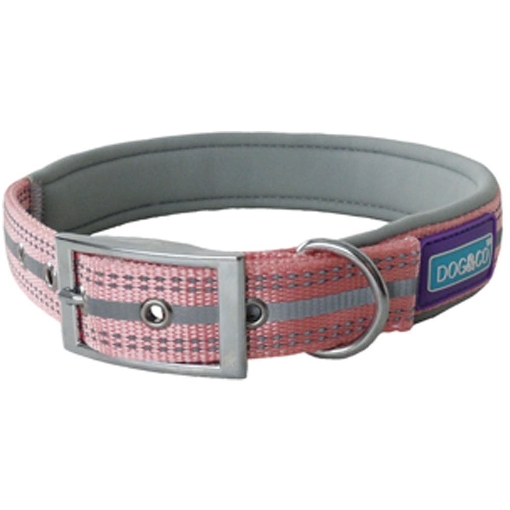 Hem And Boo Padded Reflective Dog Collar