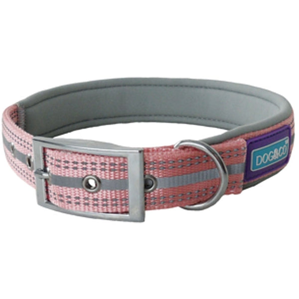 Hem And Boo Padded Reflective Dog Collar