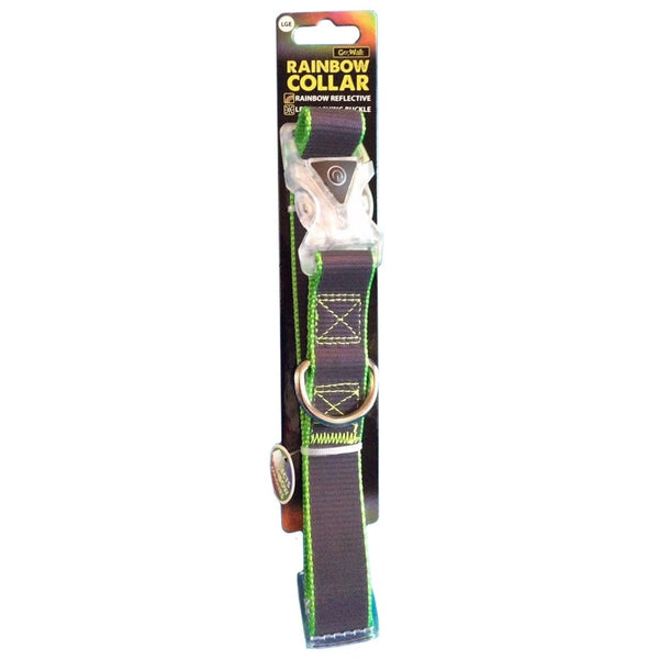 Happy Pet Go Walk LED Reflective Rainbow Collar