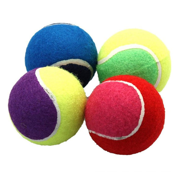 Happy Pet Tennis Ball Assorted 2.5" 4 Pack