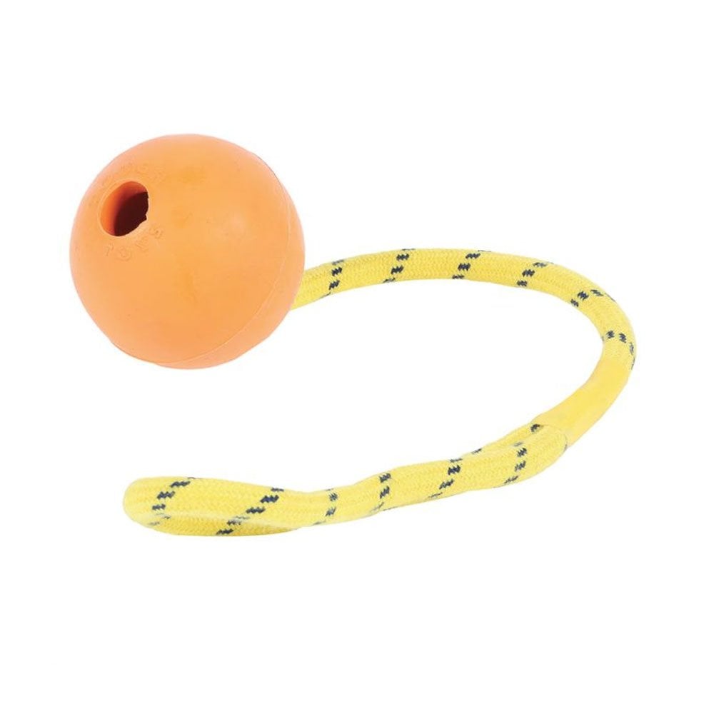Happy Pet Tough Toy Studded Rope Ball 2" FLOATER