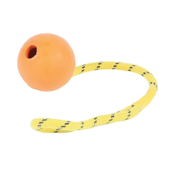 Happy Pet Tough Toy Studded Rope Ball 2" FLOATER