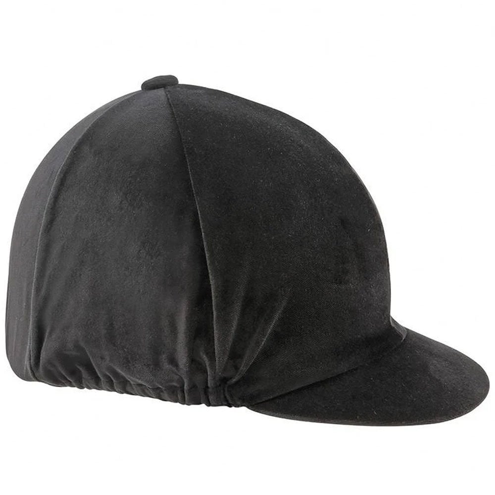 Shires Velvet Hat Cover Black Medium