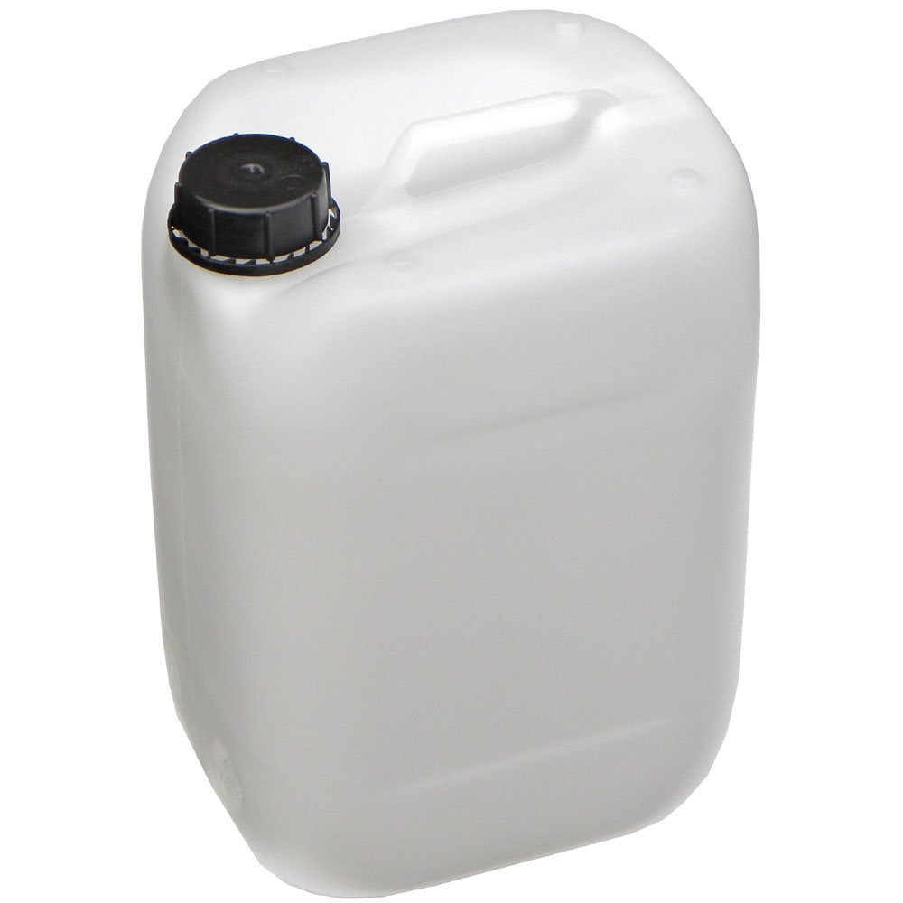 Tony Mitchell White Plastic Jerry Can Water Container (No Tap)