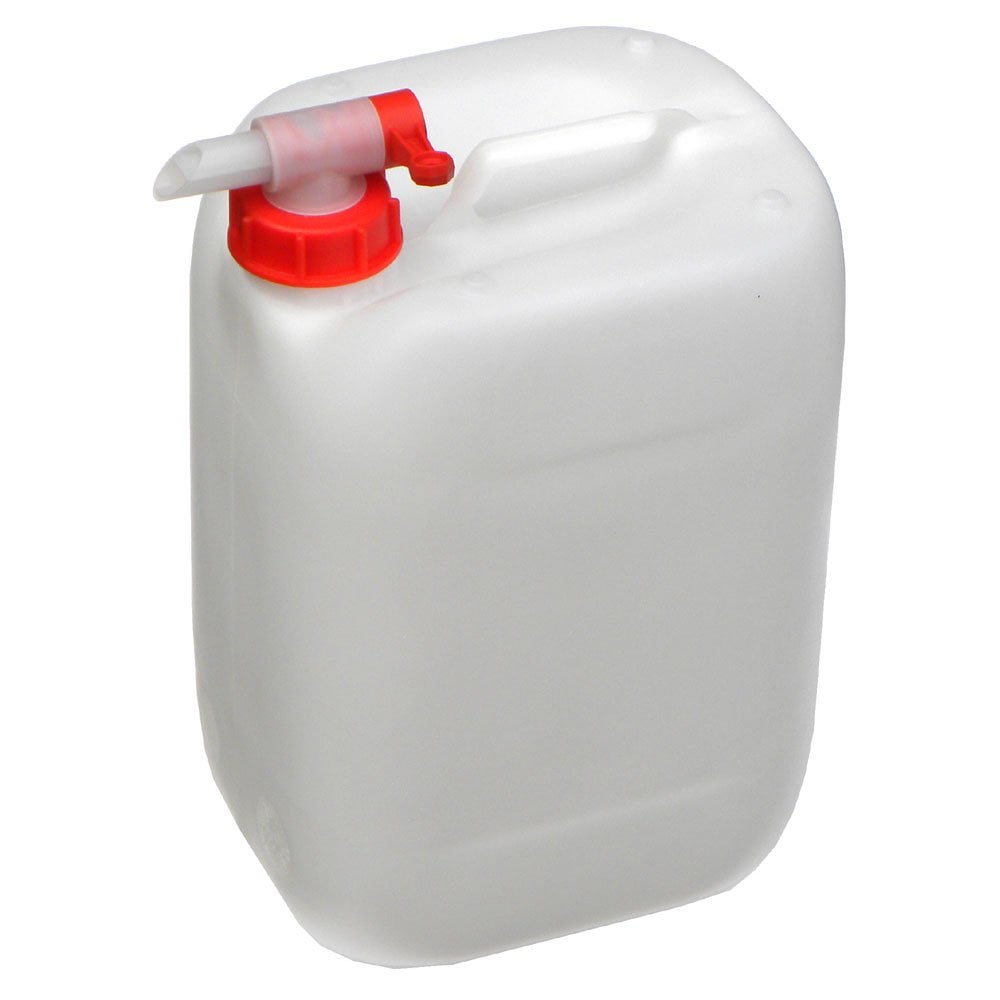 Tony Mitchell White Plastic Jerry Can Water Container With Tap