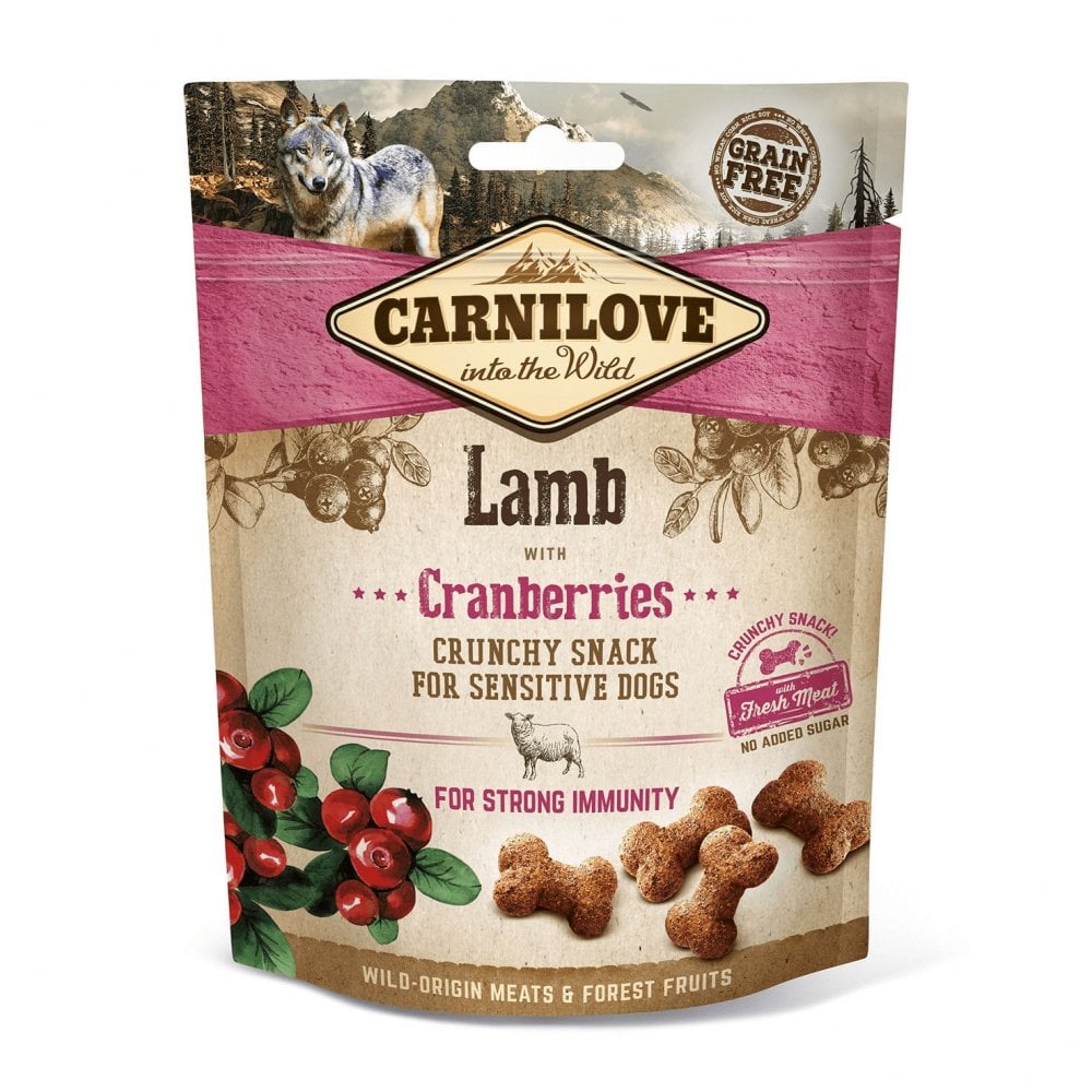 Carnilove Lamb with Cranberries Dog Treats 200g
