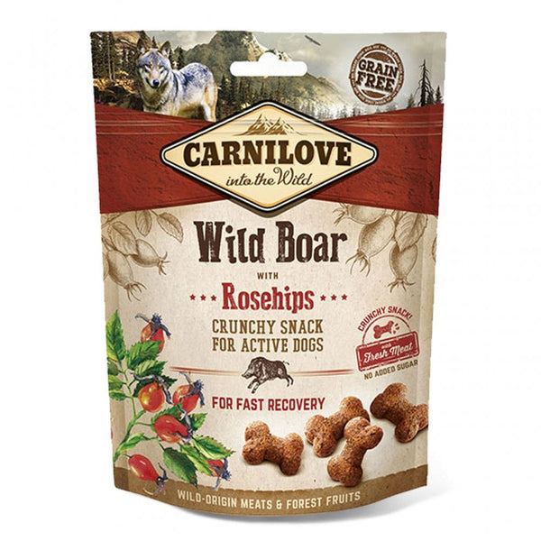 Carnilove Wild Boar with Rosehips Dog Treats 200g