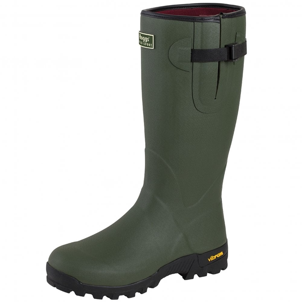 Hoggs of Fife Field Sport Neoprene Lined Wellington Boots Green