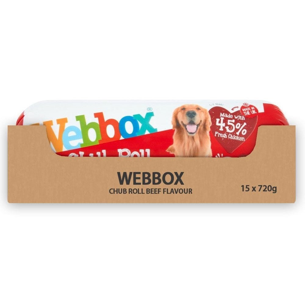 Webbox Chub Roll Dog Food Beef