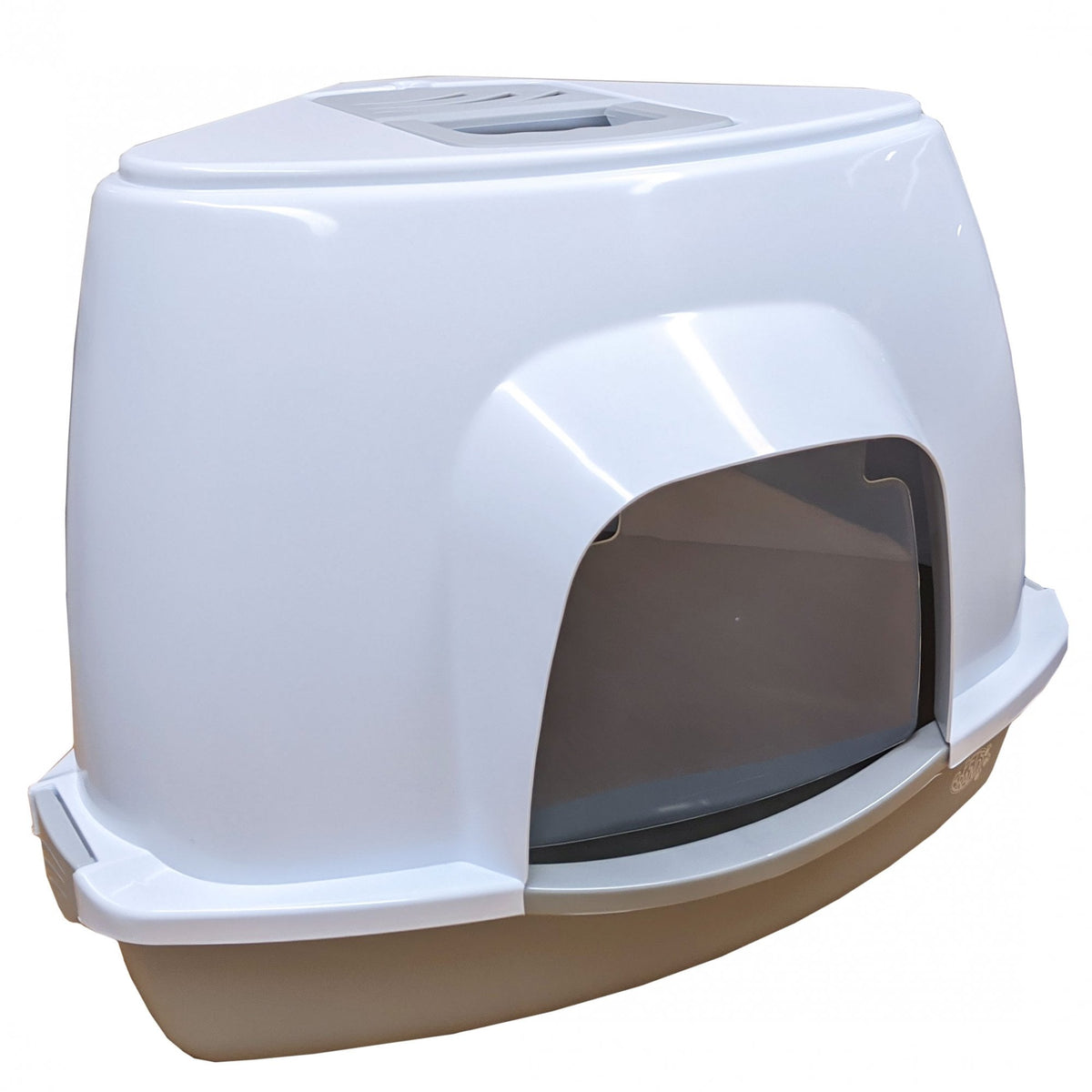 Pet Brands Corner Cat Litter Tray with Hood