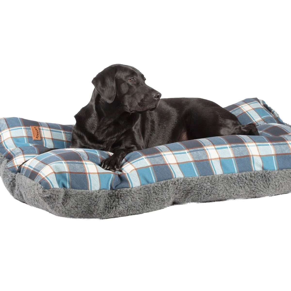 FatFace Fleece Check Deep Duvet Dog Bed