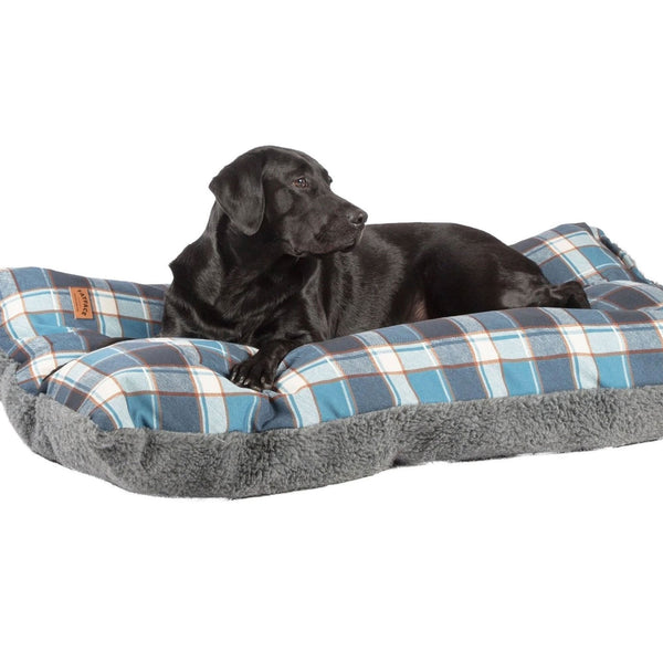 FatFace Fleece Check Deep Duvet Dog Bed