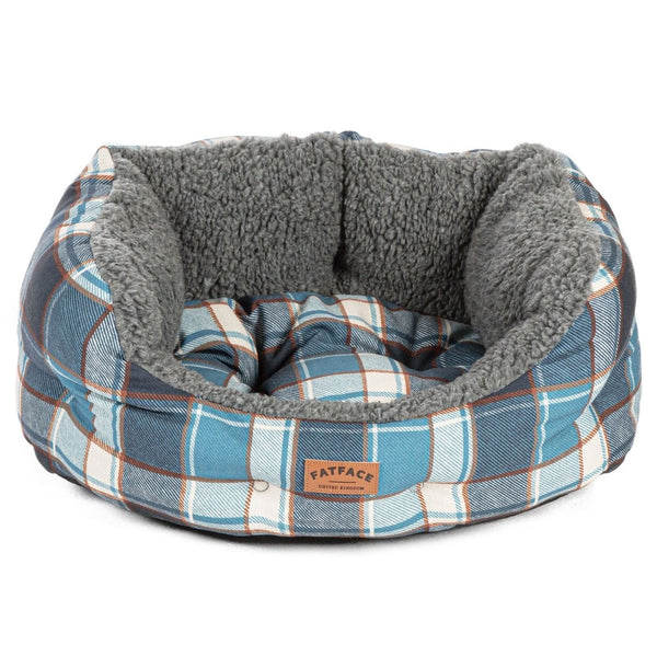 FatFace Fleece Check Deluxe Slumber Dog Bed