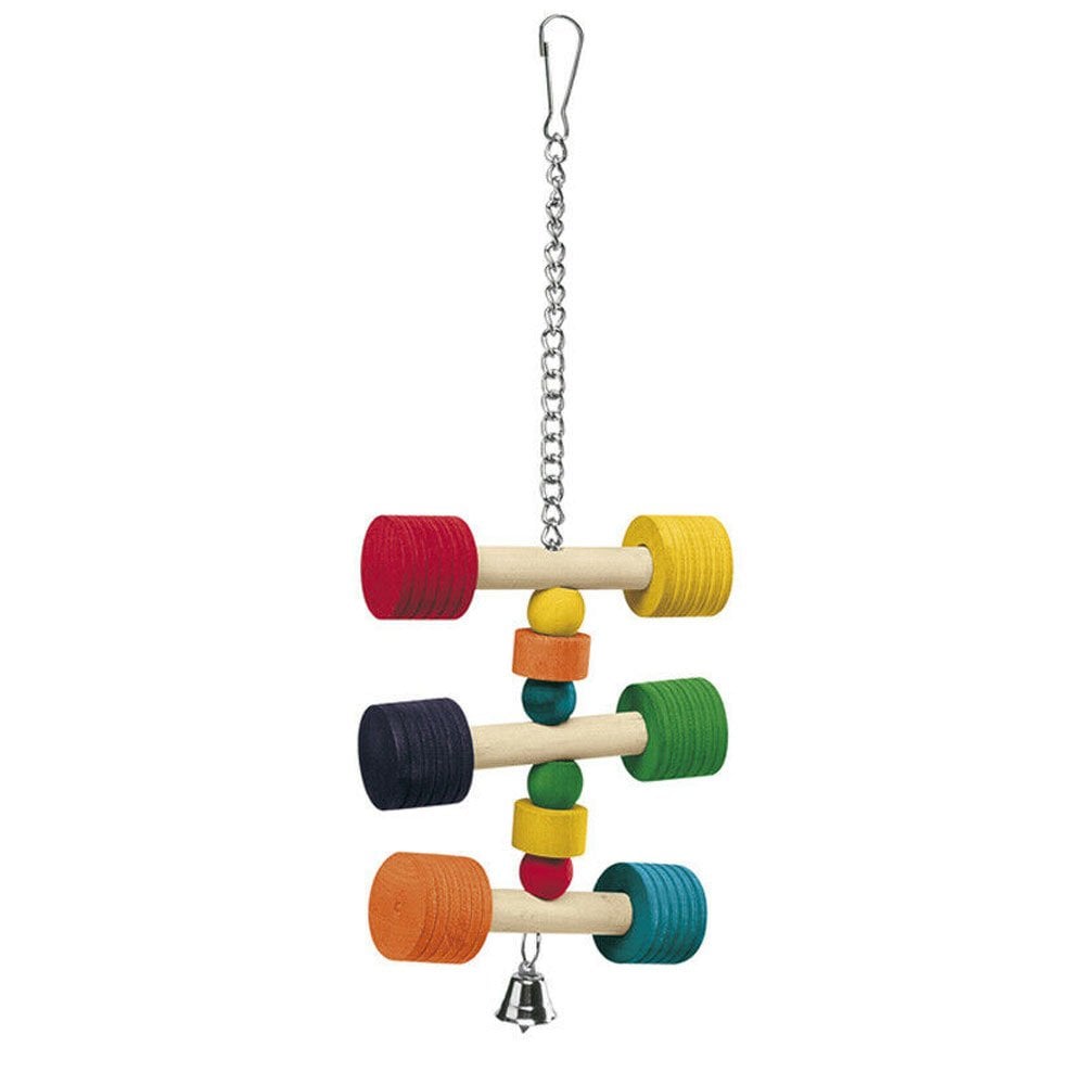 Ferplast Wooden Hanging Parrot Toy 11.5x3.5x31cm