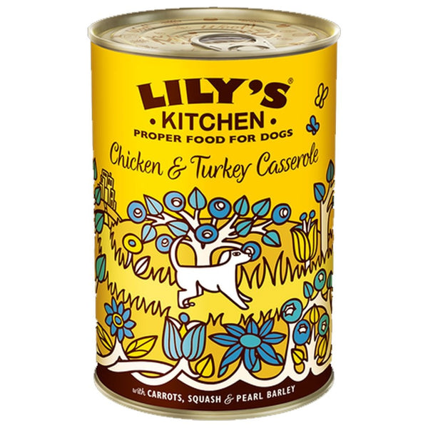 Lily's Kitchen Adult Chicken & Turkey Casserole Dog Food 400g