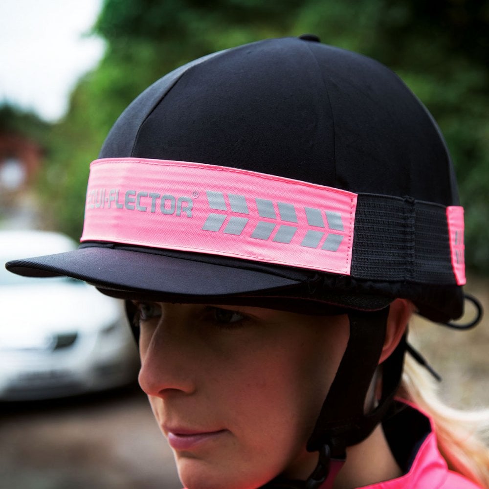 Shires Equi-Flector Hatband Pink