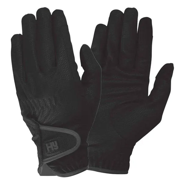 Hy Childrens Cottenham Elite Riding Gloves Black