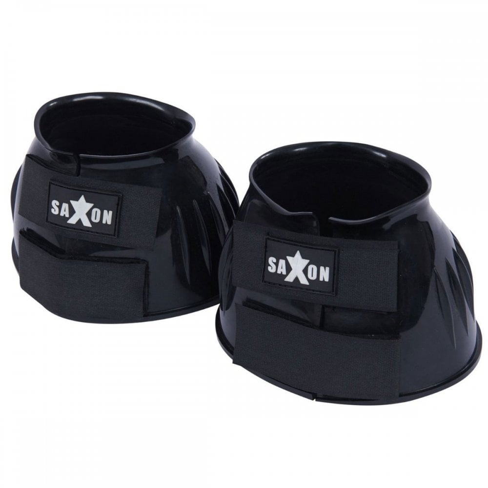 Saxon Double Tape PVC Ribbed Bell Boots (Pair)