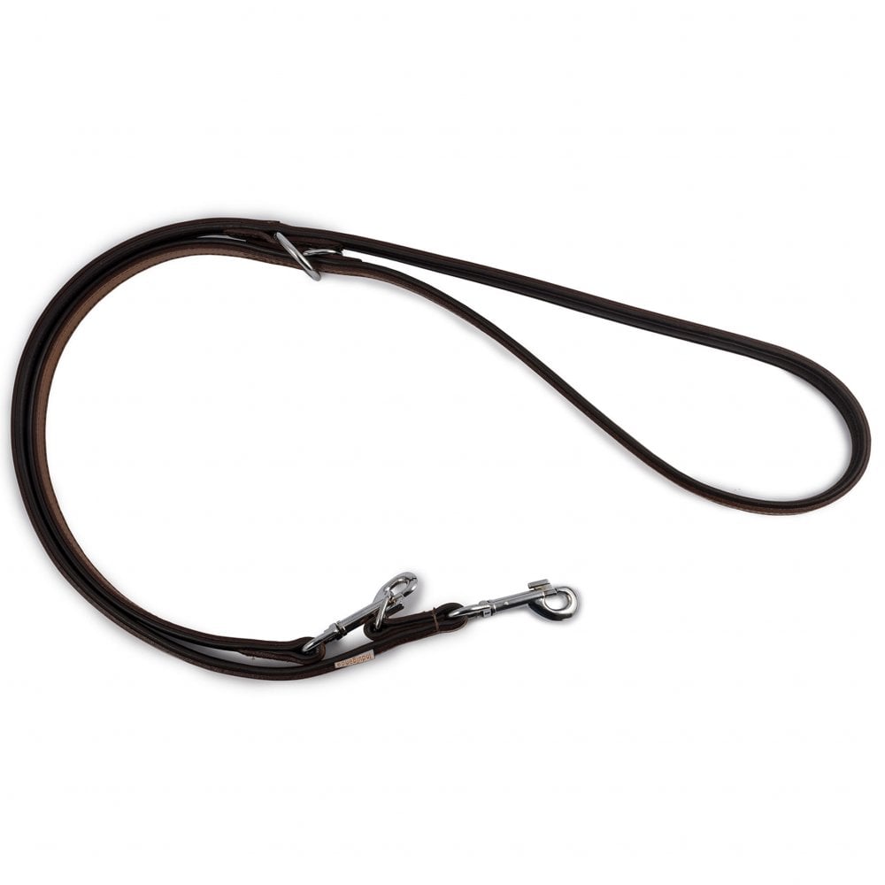 Ancol Round Leather Training Dog Lead 2m