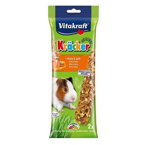 Vitakraft Kracker Guinea Pig Honey Spelt Stick 2pk