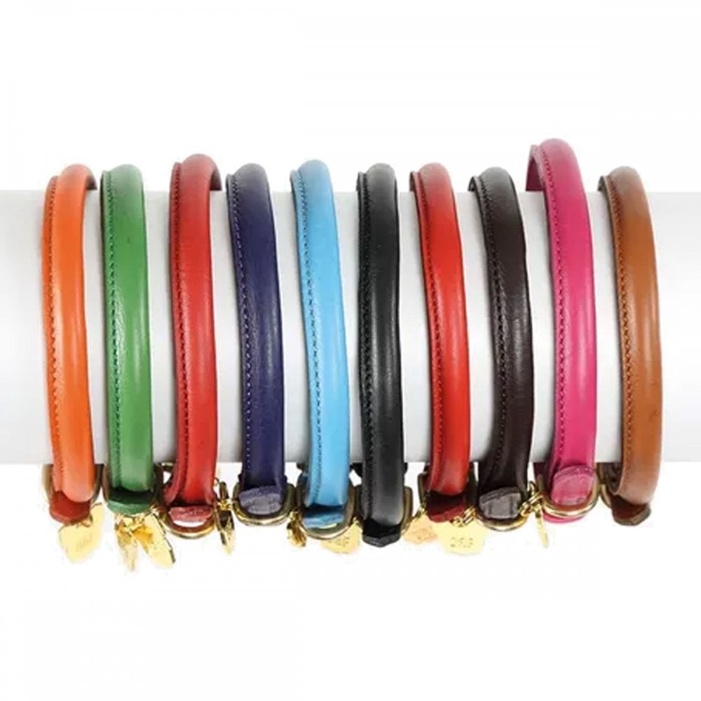 Digby & Fox Rolled Leather Dog Collar