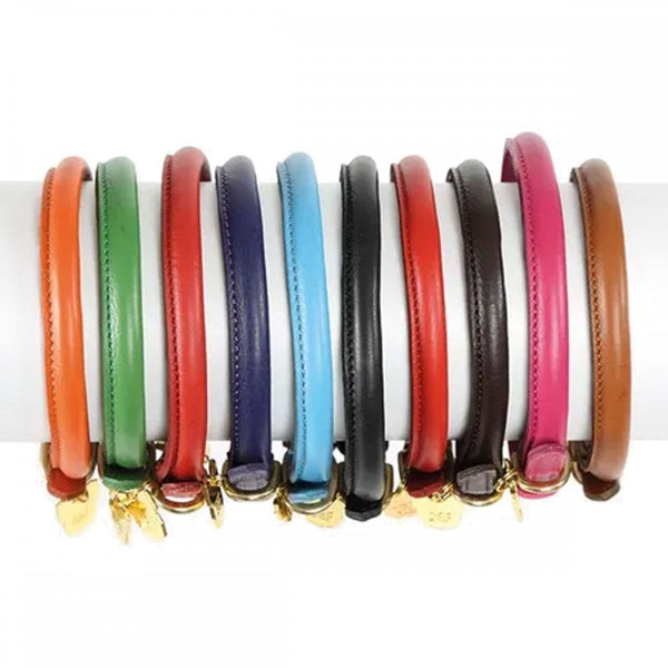 Digby & Fox Rolled Leather Dog Collar