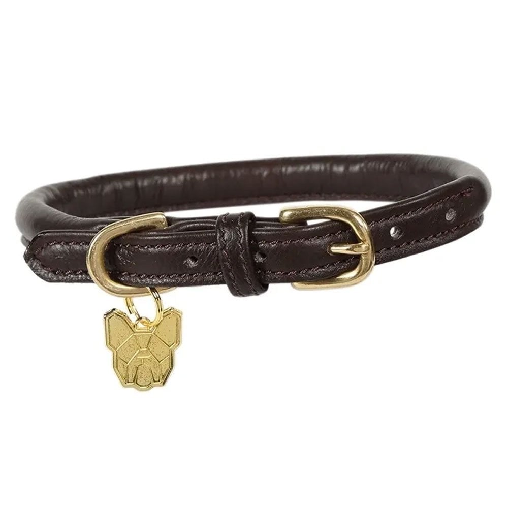 Digby & Fox Rolled Leather Dog Collar